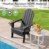 Tangkula 4PCS Patio Folding Adirondack Chair Weather Resistant Cup Holder Yard - 4 of 4