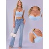 INSPIRE CHIC Women's Sleeveless Sweetheart Lace Cropped Camisole - 2 of 4