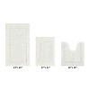 Lux Premium 100% Cotton  Ultra-Soft Tufted Solid Reversible 3 Piece Bath Rug Set, Water-Absorbent, Durable, Machine Washable Bathroom Rug - 2 of 4