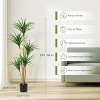 Artificial Dracaena Tree, Tall Lifelike Faux Tree for Indoor DéCor, Adjustable Height, Ideal for Photo Backdrops - 2 of 4