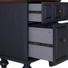 Hrinhom 20.5" W Vintage Nightstand with 2 Drawers and Roman Column Legs - 4 of 4