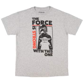 Star Wars Boy's The Mandalorian  The Force Is Strong With This One T-Shirt