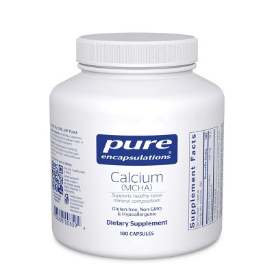 Pure Encapsulations Calcium MCHA - Hypoallergenic Supplement to Support Bones* - 180 Capsules