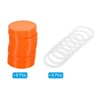 Unique Bargains Regular Mouth Plastic Mason Jar Lids with Silicone Sealing Ring 8 Pcs - 3 of 4