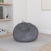 Itopfox Stuffed Animal Storage Bean Bag Chair Cover Washable Ultra Soft Corduroy for Organizing Plush Toys or Textile Sack Bean Bag for Adults Teens - 2 of 4