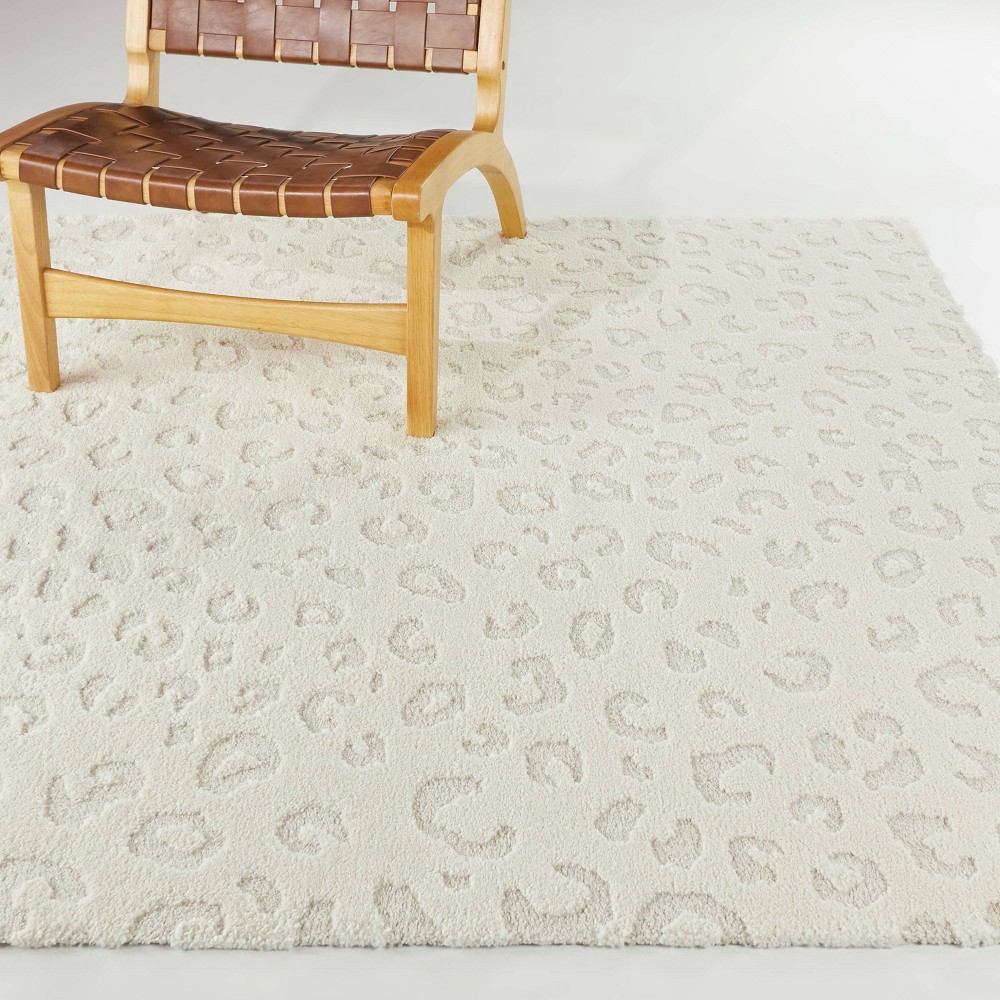 Photos - Area Rug 7'10"x10' Simone Leopard Print High-Low Kids' Rug Cream - Balta Rugs