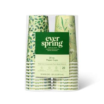 Disposable Cold Cups - 20ct - Everspring™