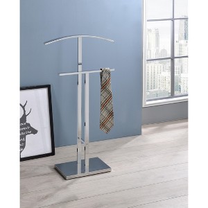Kings Brand Furniture - Dossi Metal Suit Valet Stand, Clothes Rack, Clothing Organizer, Jacket Hanger, Tie Hanger - 1 of 4