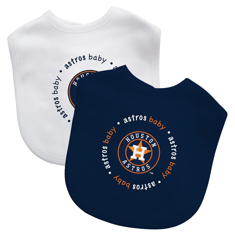 BabyFanatic Officially Licensed Unisex Baby Bibs 2 Pack - MLB Houston Astros, 2 of 6