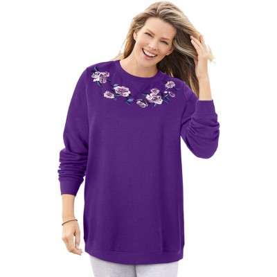 Woman Within Fleece Sweatshirt