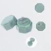 Unique Bargains Octagon Velvet Ring Box 2 Slots for Wedding Ceremony Proposal Engagement Birthday 1 Pc - 3 of 4