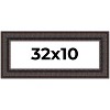 PosterPalooza | Panoramic 3.5" Wide Ornate Brown Frame - UV Acrylic, Foam Board Backing, Hanging Hardware - 2 of 4