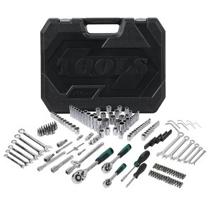 Professional 216 Piece Mechanics Tool Set and Socket Set, SAE and Metric, Car Tool Set Box, Tool Combination Set for Repair Shops, Home Maintenance - 1 of 4