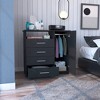 Wood Four-Drawer dressers with One Open Shelf, Single Door Cabinet, and Superior Top - 2 of 4