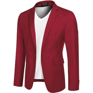 COOFANDY Mens Sport Coat Casual Blazer One Button Business Suit Jacket - 1 of 4