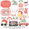 Big Dot of Happiness Groovy Christmas - Pastel Holiday Party Photo Booth Props Kit - 20 Count - 3 of 4