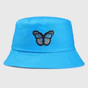 Anna-Kaci Women's Bucket Hat with Butterfly Embroidery - 1 of 4