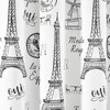 72"x72" Single Kids' Paris Bonjour Shower Curtain Black/White - Lush Décor: Paris Themed, Cotton, Machine Washable - 3 of 4