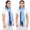 Alilang Lightweight Cotton Linen Scarf Gradient Colors Long Travel Scarf Wrap Shawl for Women 74.8" x 35.4" - 2 of 4