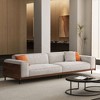 Luck Live Mid-Century Modern sofas 111.81in sofa suitable for living room, with 3 pillows/Gray&Removable Slipcover - 2 of 4