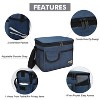 Tirrinia Adults Kids Lunch Bag Cooler With Front Pocket, Insulated Leakproof Reusable Lunch Bento Box for Lunch Office School Picnic Beach Camping - 3 of 4