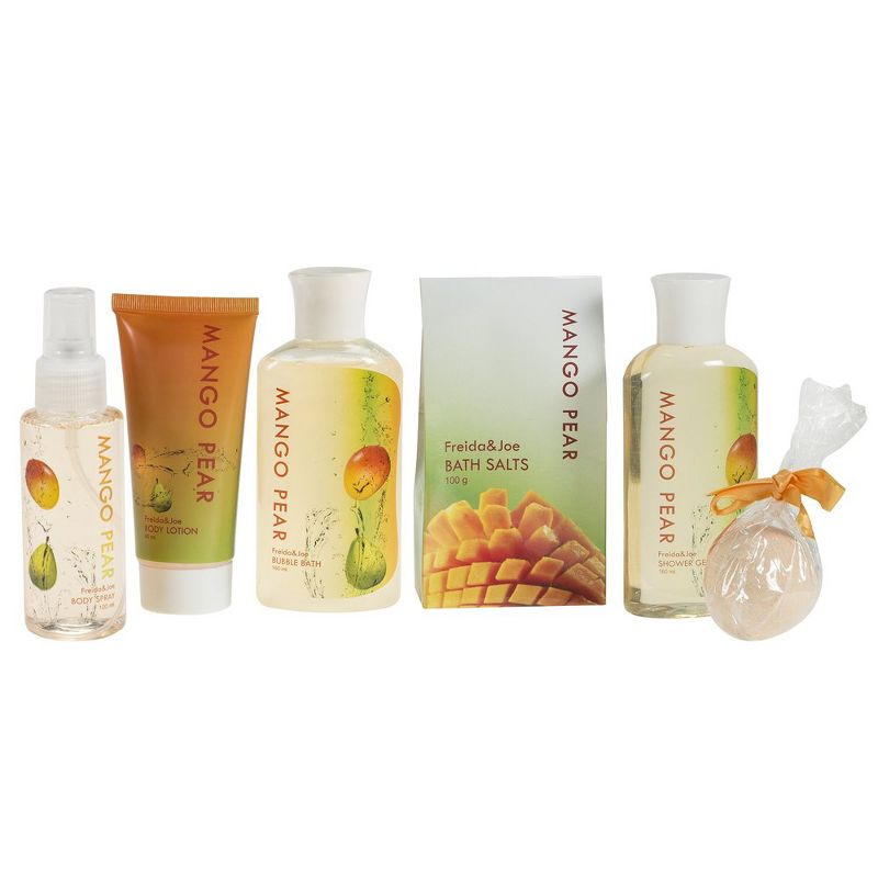 Freida & Joe  Mango Pear Fragrance Bath & Body Collection in Woven Basket Gift Set Luxury Body Care Mothers Day Gifts for Mom, 2 of 6