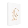 Sarah Manovski  'Gold White Japan Koi Fish' Canvas Art - 2 of 4