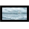 HomeRoots Three Sailboats Black Framed Print Wall Art - 4 of 4