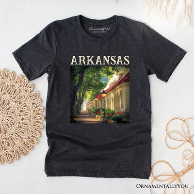 Vintage Arkansas State Hot Springs T-Shirt, Bathhouse Row Tee and Scenic Landmark Keepsake Souvenir | OrnamentallyYou