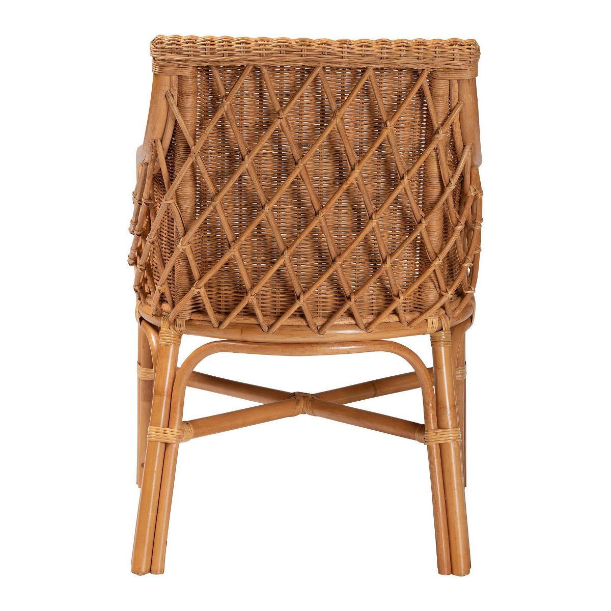 bali & pari Carolyn Rattan Dining Chair Light Honey - thumbnail 4