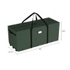 Hastings Home Rolling Christmas Tree Storage Bag - Holds 9-Foot Artificial Trees, Holiday Decorations, Inflatables, Garland, and More - 2 of 4