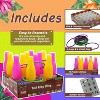 4E's Novelty Tiki Bottle Ring Toss Game Set 12 Colorful Bottles – Fun Luau Party Games for All Ages - 4 of 4
