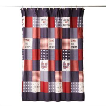 Americana Patchwork Shower Curtain - SKL Home