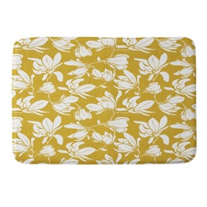 Deny Designs Heather Dutton Magnolia Garden Goldenrod Memory Foam Bath Mat - 1 of 4