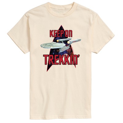 Men's - Star Trek - Keep On Trekkin -Men's Short Sleeve Graphic T-Shirt Short Sleeve Graphic T-Shirt