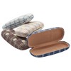 Zodaca 4 Pack Hard Shell Sunglasses Case for Women, Eyeglass and Eyewear Holders in 4 Plaid Designs - 4 of 4
