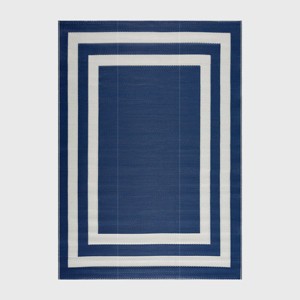 Play Rug Paris Recycled Plastic Woven Indoor Outdoor Folded Floor Mat - 1 of 4