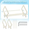 Unique Bargains Stainless Steel Magazine CD Storage Desk Decorative Bookshelf - 4 of 4