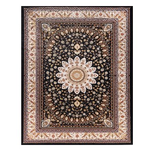 Classic Floral Medallion Washable Indoor Area Rug by Blue Nile Mills - 1 of 4