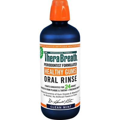 TheraBreath Healthy Gums Rinse - Mint - 33.8 fl oz