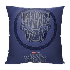Marvel Black Panther Panther Symbol Throw Pillow 18x18 Inches - 1 of 2