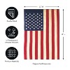 Evergreen Patriotic American Flag Tea Stained Garden Applique Flag 12.5 x 18 Inches Indoor Outdoor Decor - 3 of 4