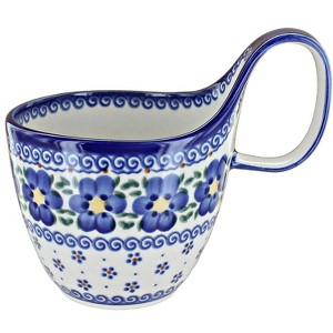 Blue Rose Polish Pottery 551 Vena Soup Mug - 1 of 2
