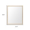 HomeRoots 26" Tan Framed Bathroom Vanity Mirror - 3 of 4