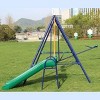 Okak Swing Set with 2 Swing and Heavy-Duty Metal Frame, Comfortable U-shaped Curve Outdoor Swing, Durable Kids Swing for Backyard - 2 of 4