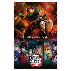 Trends International Demon Slayer: Infinity Castle (2025) - Key Art Framed Wall Poster Prints - 1 of 4