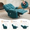 GustoWave Oversized Massage Recliner Chair with Heat, Manual Swivel Rocker, Lumbar Support, Dual Cup Holders, Side Pockets, Living Room - 4 of 4