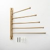 Brushed Metal Swivel Coat Rack Brass Finish - Hearth & Hand™ With