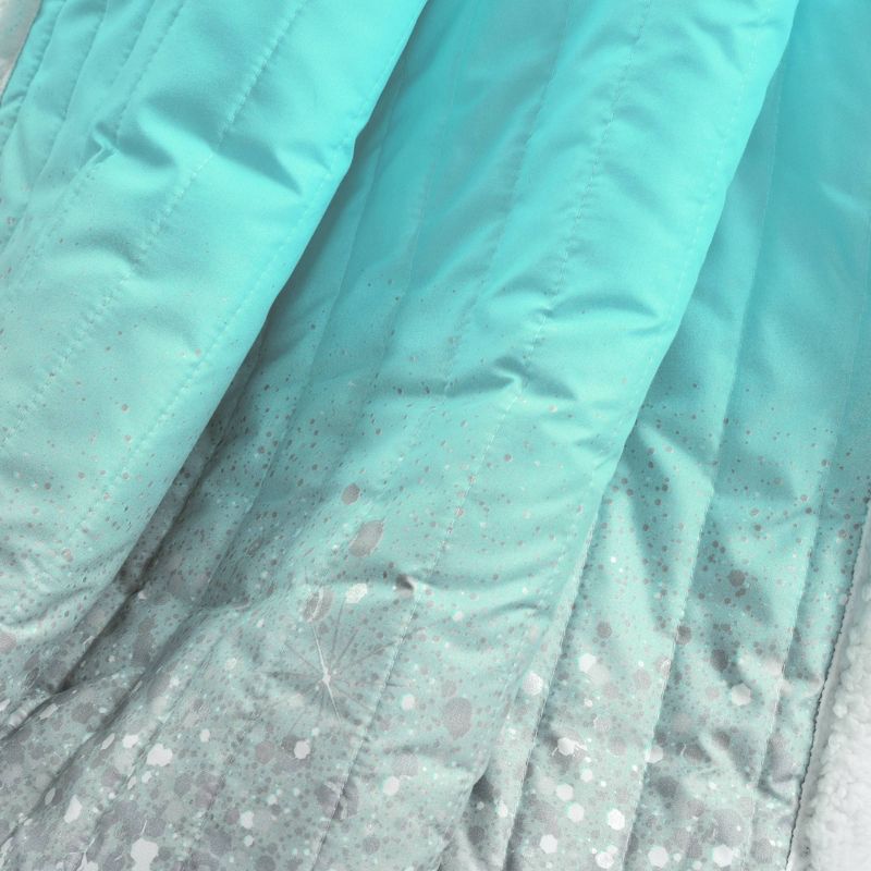 50" x 60" Glitter Ombre Metallic Print Machine Washable Faux Shearling Throw - Lush Décor, 5 of 10