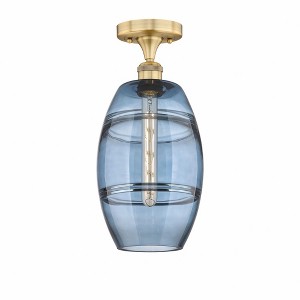 Vaz - 1 Light Semi-Flush Mount In Industrial Style-10 Inches Tall and 8 Inches Wide - 1 of 1